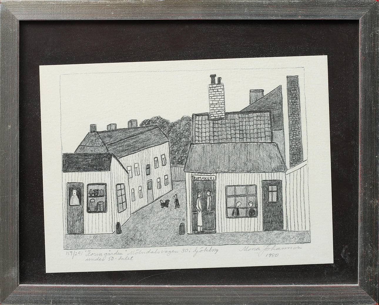 MONA JOHANSSON. Five lithographs, signed, numbered and dated 1976-80.