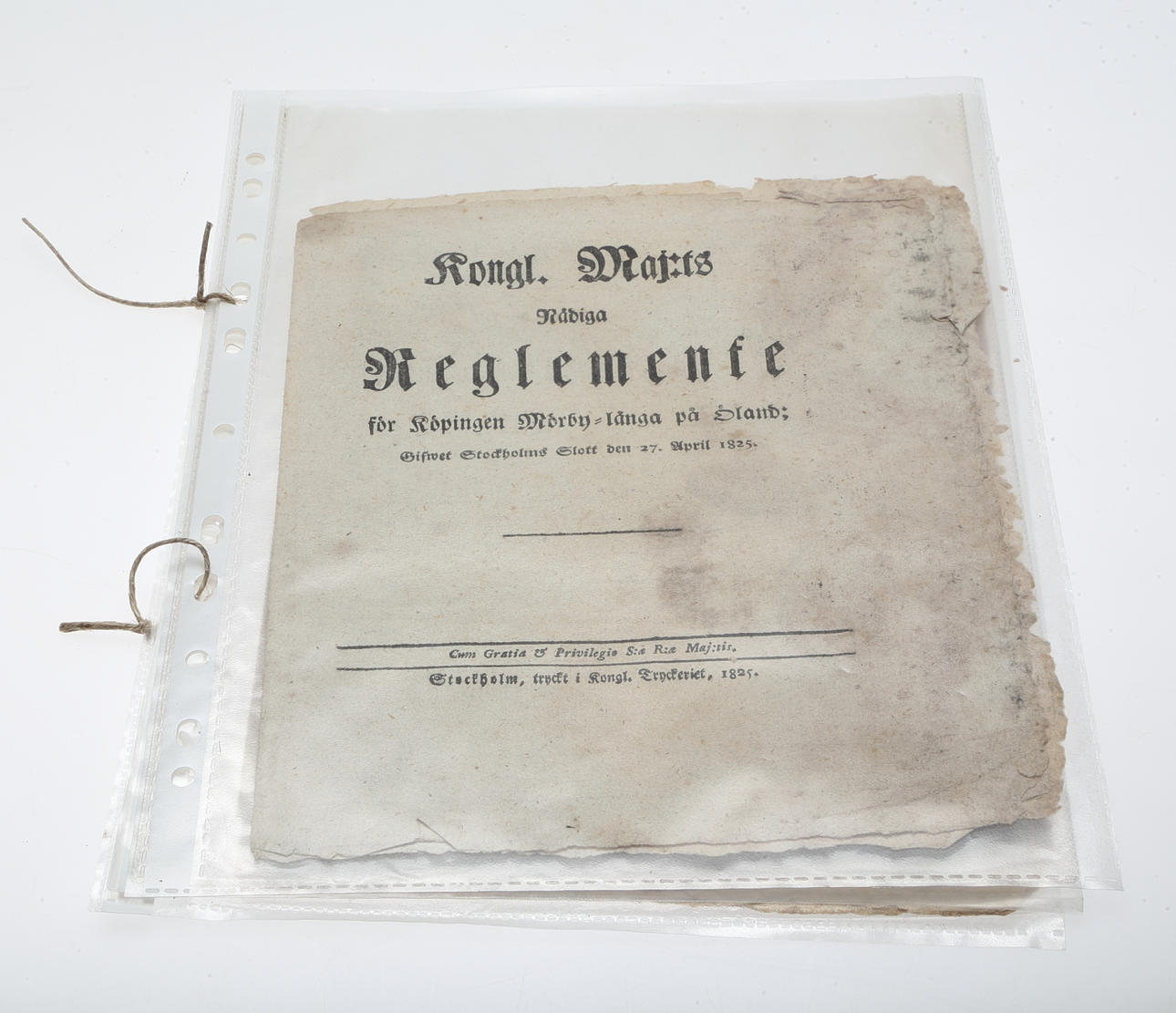 ÖLANDIANA; BORGHOLM och MÖRBYLÅNGA M M, byordning, förordningar, 4 st, 17/1800-tal.