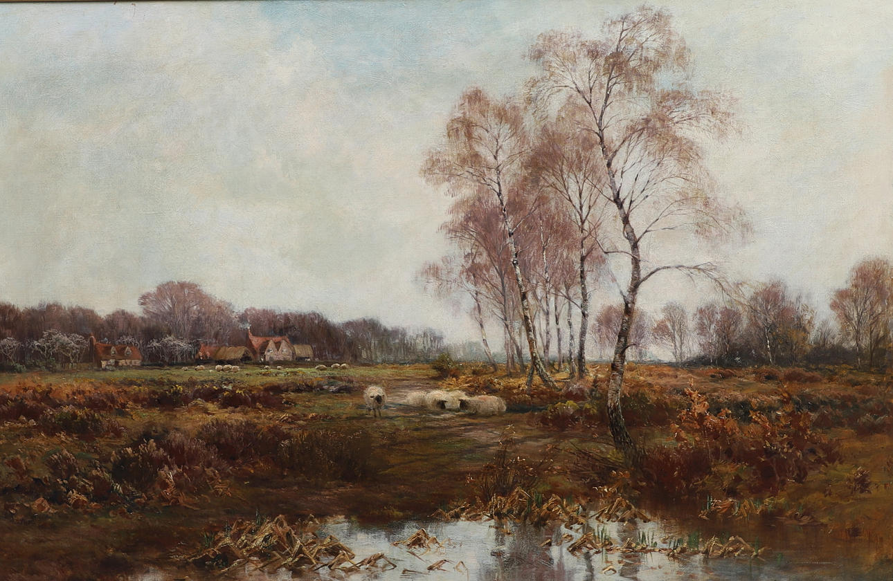 ALFRED DE BREANSKI (1852-1928). A SPRING MORNING, OUTSKIRTS OF BURNHAM BEECHES.