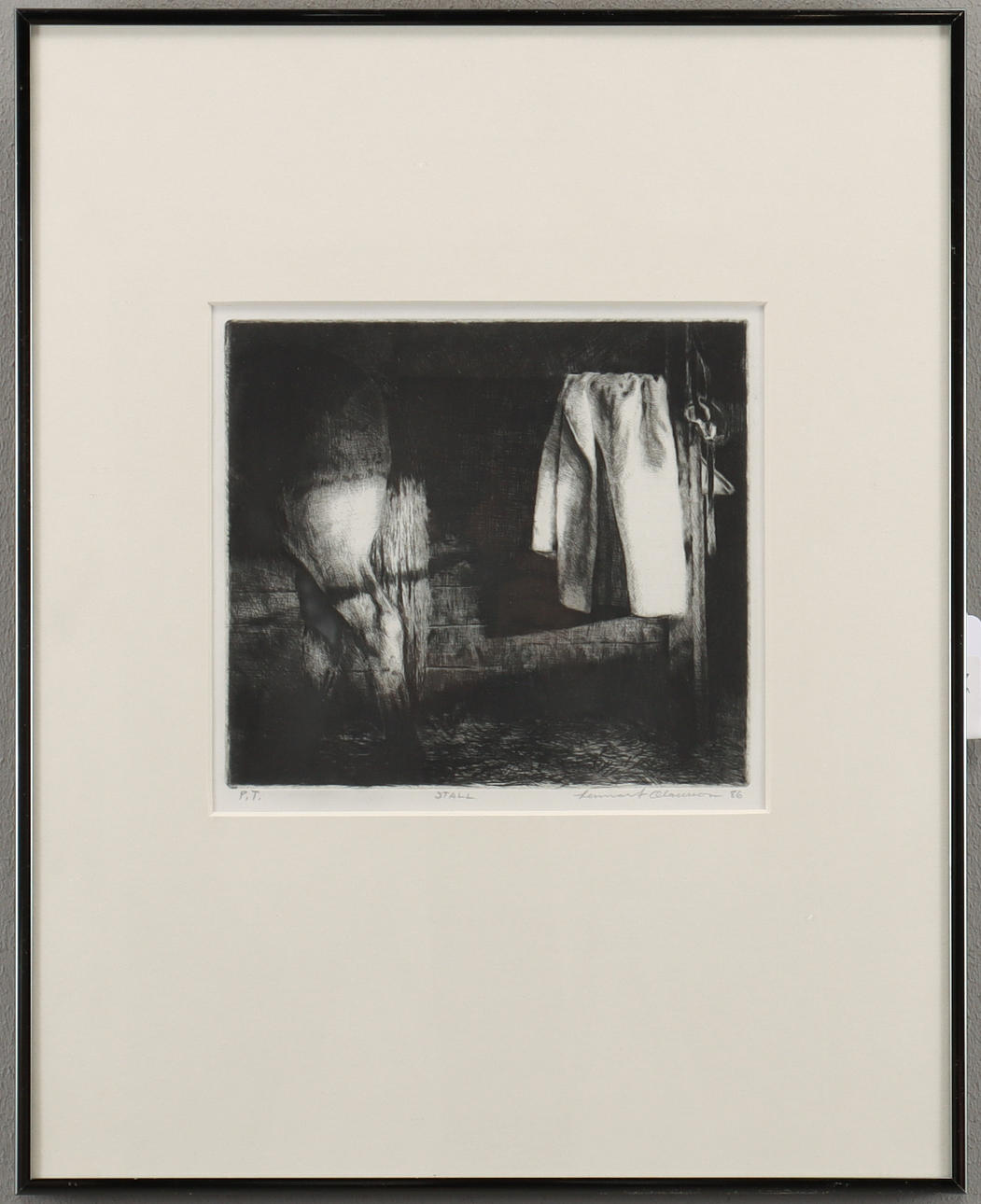 LENNART OLAUSSON etching PT, signed 86.