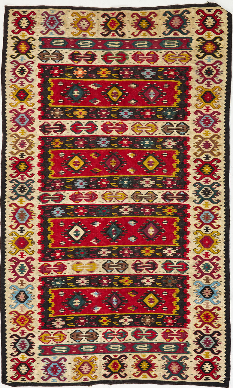 ORIENTMATTA. Kelim, beige botten.