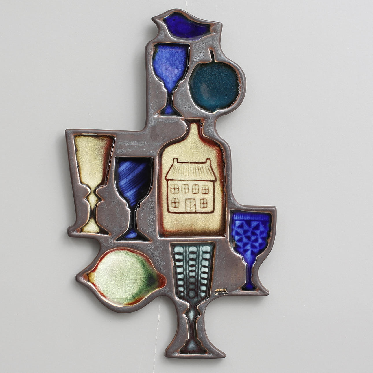 GUNVOR OLIN GRÖNQVIST. Väggrelief, Arabia.