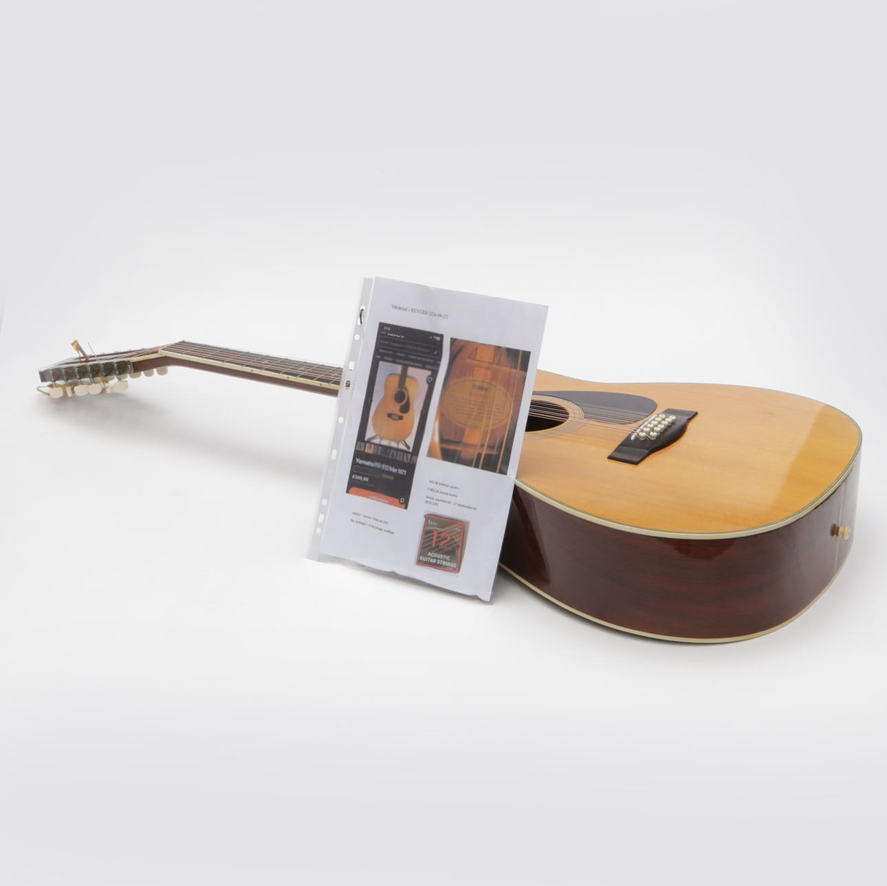 GUITAR, Yamaha FG-512, 1971..