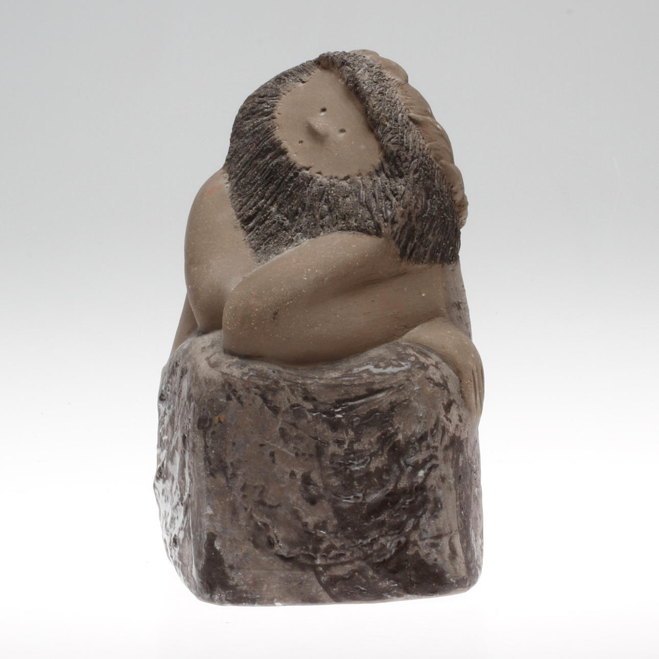 BOKSTÖD, "Filosof" 1963-65, keramik, Göran Andersson, Upsala Ekeby.