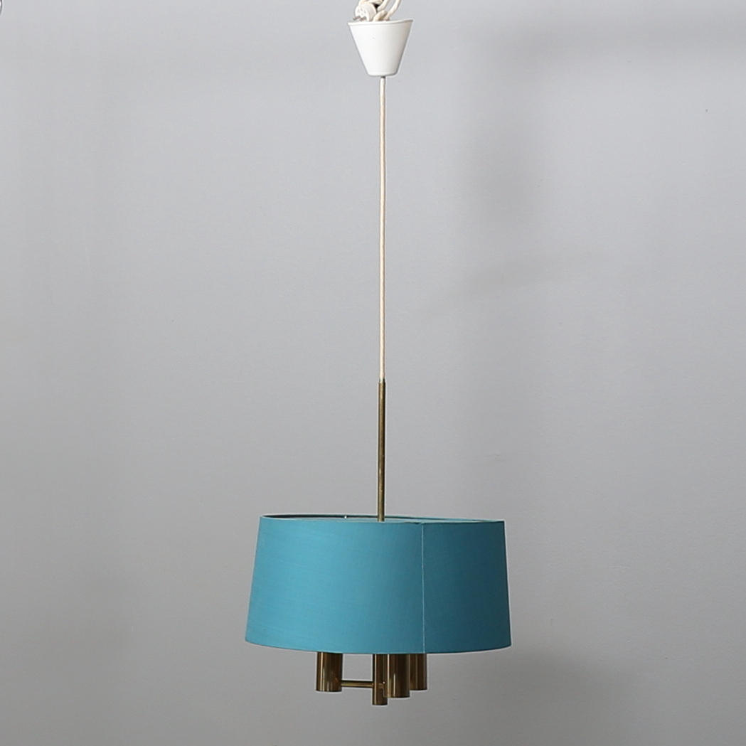 TAKLAMPA, mässing, troligen 1960-tal.