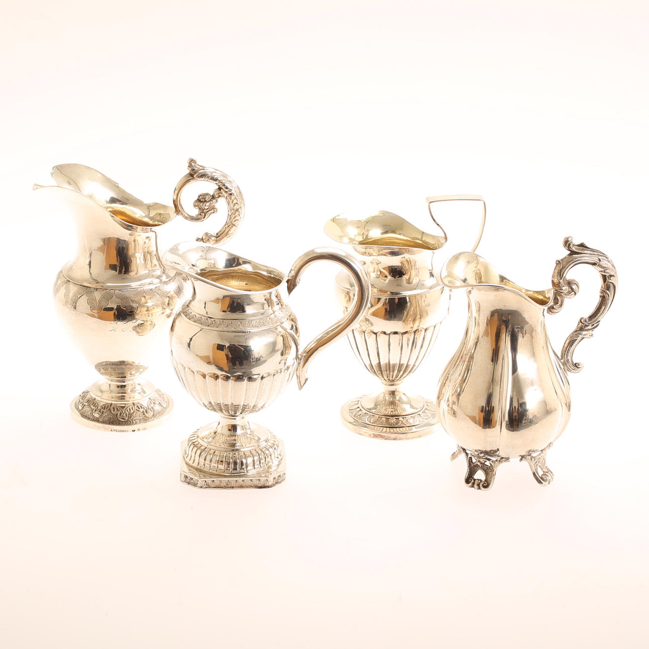 KANNOR, 4 stycken, silver.