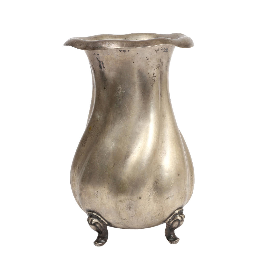 AN .800 SILVER WINE COOLER/ VASE.