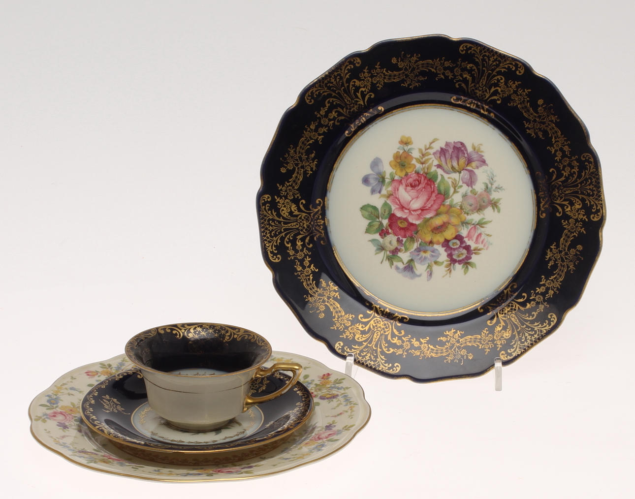 PARTI PORSLIN, 21delar, Rosenthal och KPM, 1900-talets andra hälft.