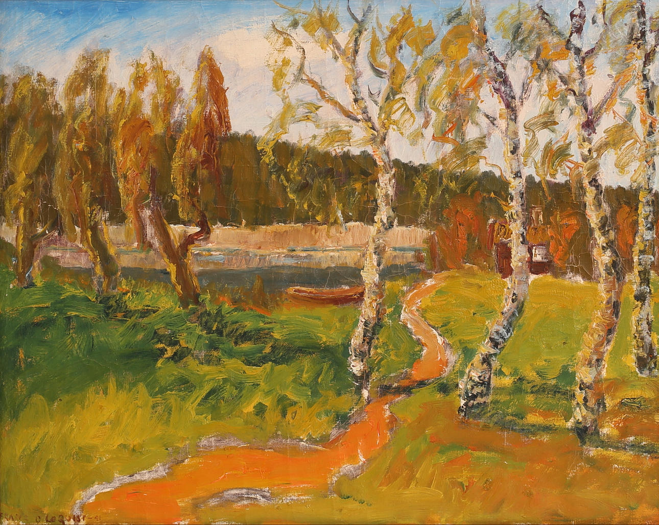 FRANZ O LOQUIST. Oil on canvas, signed.