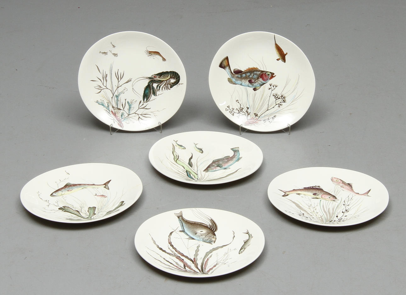 FISKTALLRIKAR, 6 st, "Fish" Johnson, Bros, England.