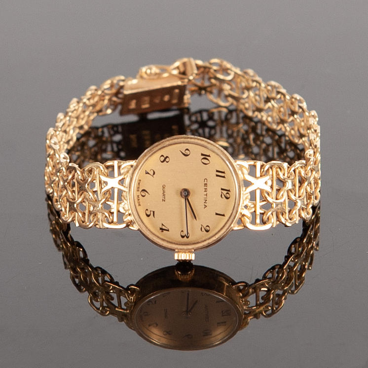 CERTINA. Guldklocka, 22,67 g.