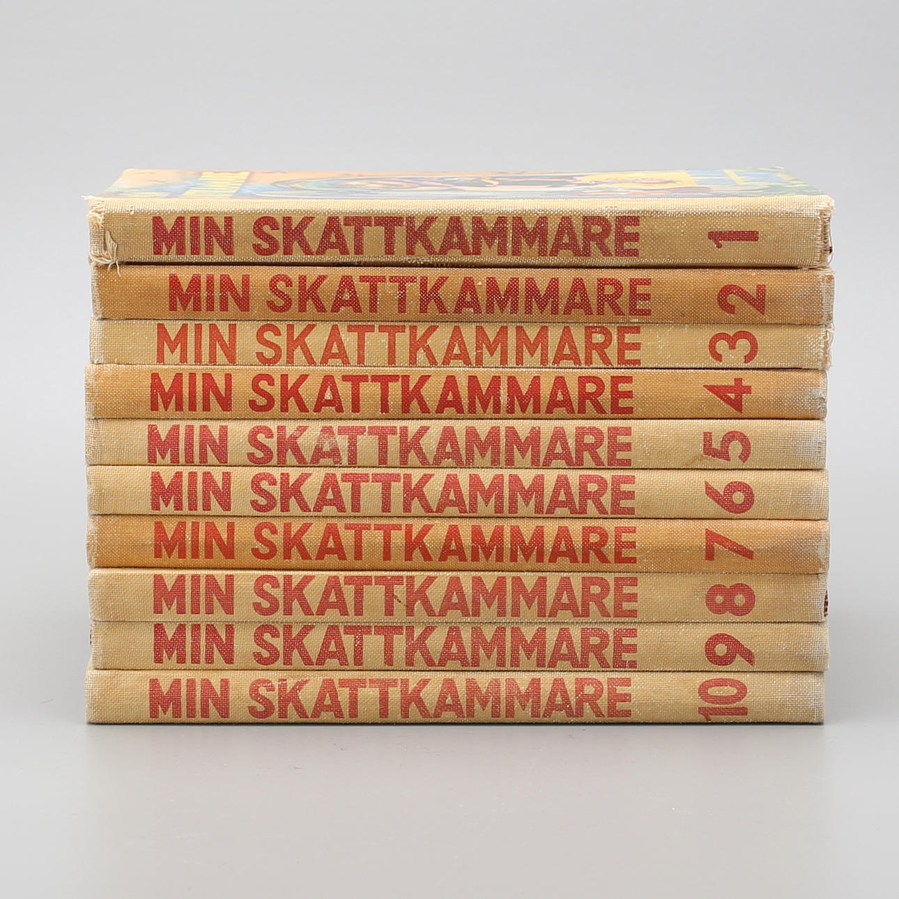 BÖCKER, 10 st, "Min skattkammare", del 1-10, 1950-tal.