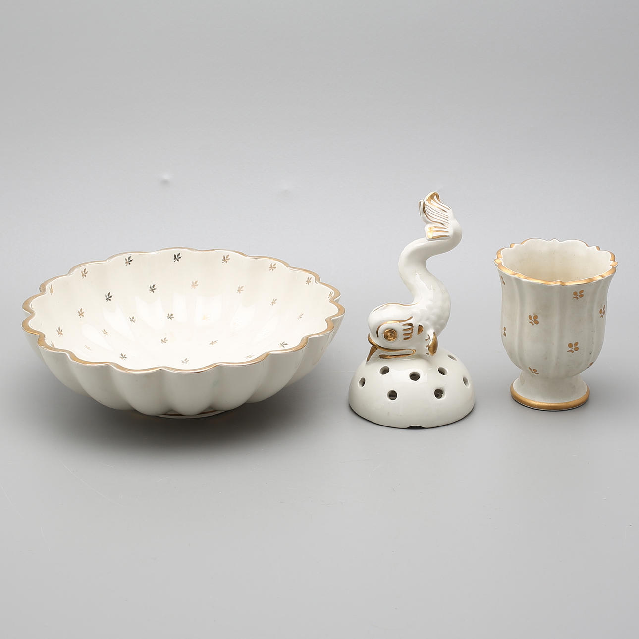 Parti KERAMIK, 3 delar, Gustavsberg, Gefle.