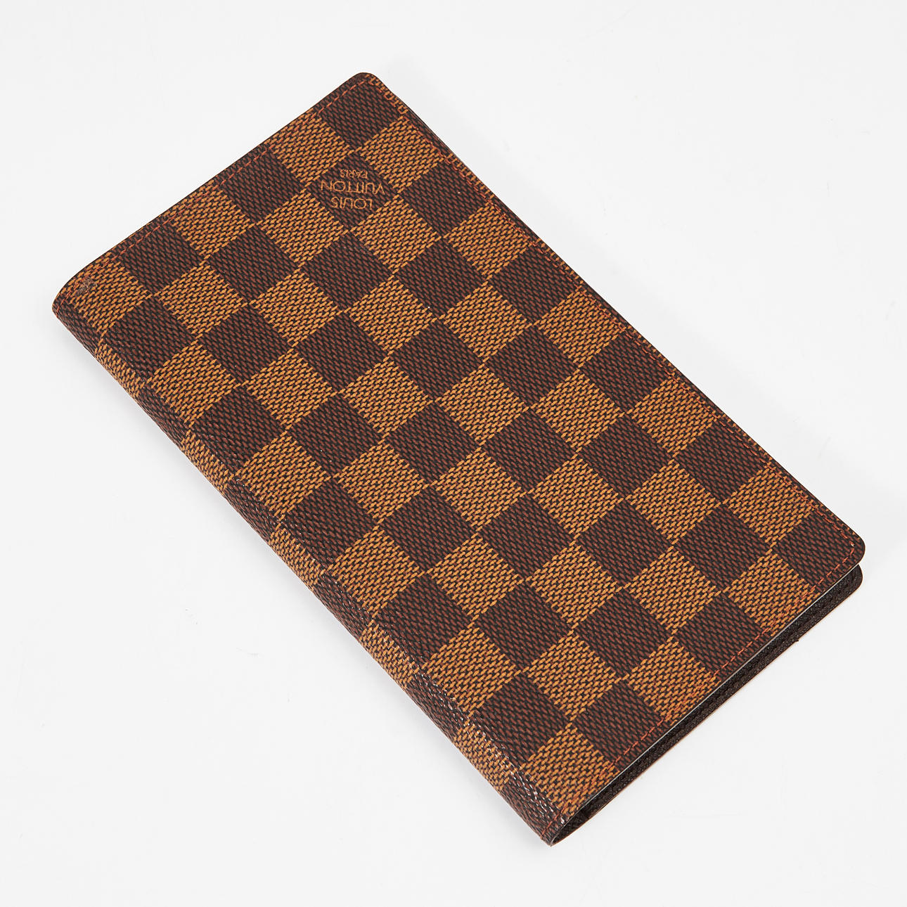 LOUIS VUITTON, „Brazza“, Geldbörse aus Damier Ebene Canvas.