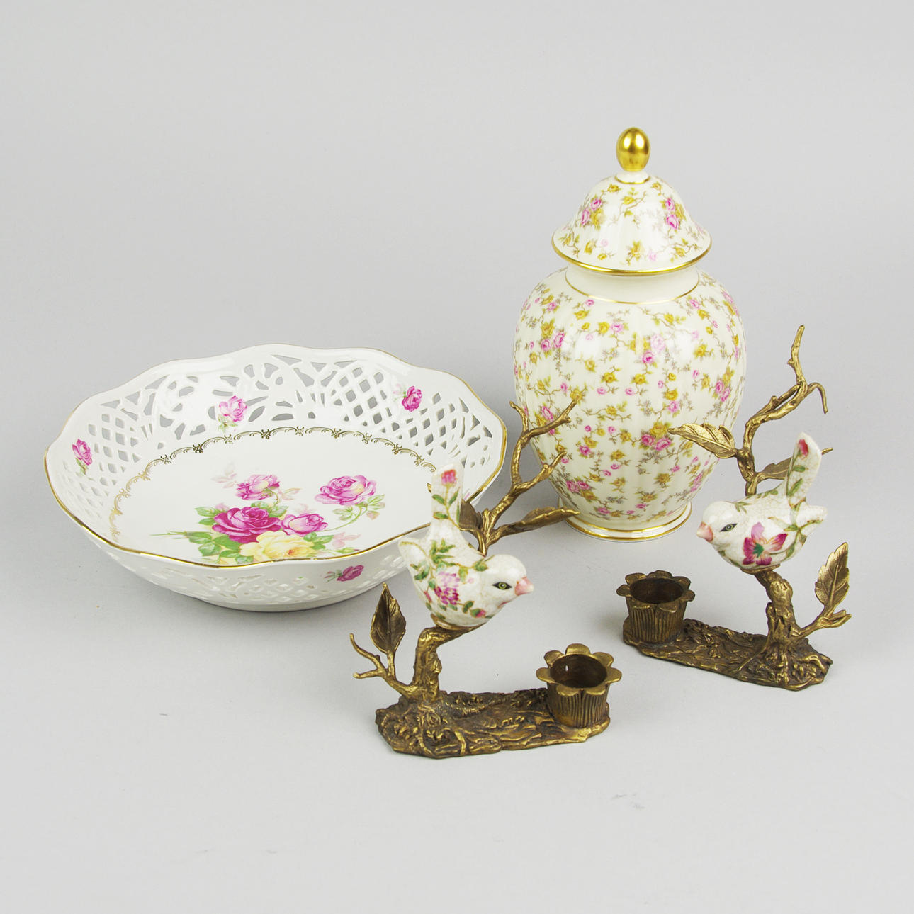 SKÅL, LOCKURNA SAMT LJUSSTAKAR, bl.a. Bavaria.