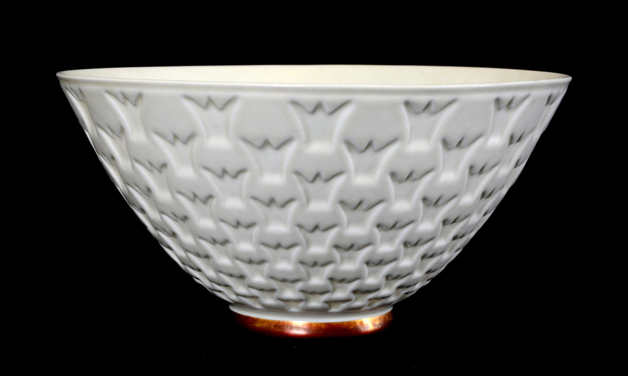 SKÅL, porslin, "Candia", Gunnar Nylund, Rörstrand, 1900-tal.