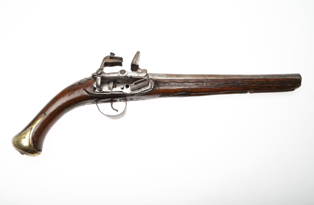 FLINTLÅSPISTOL, 1900-tal.