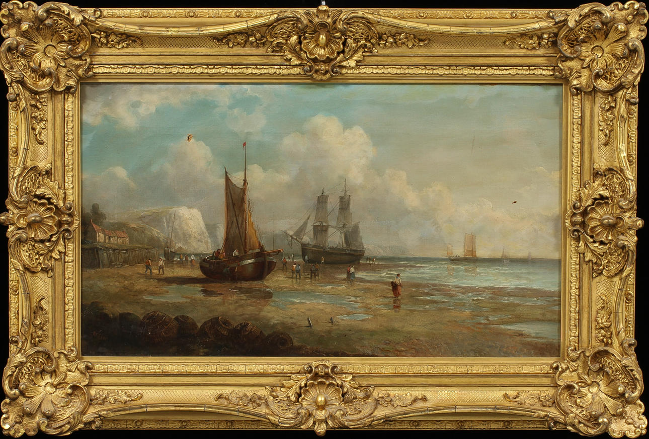 OIDENTIFIERAD KONSTNÄR. olja på duk, sign Wilson.