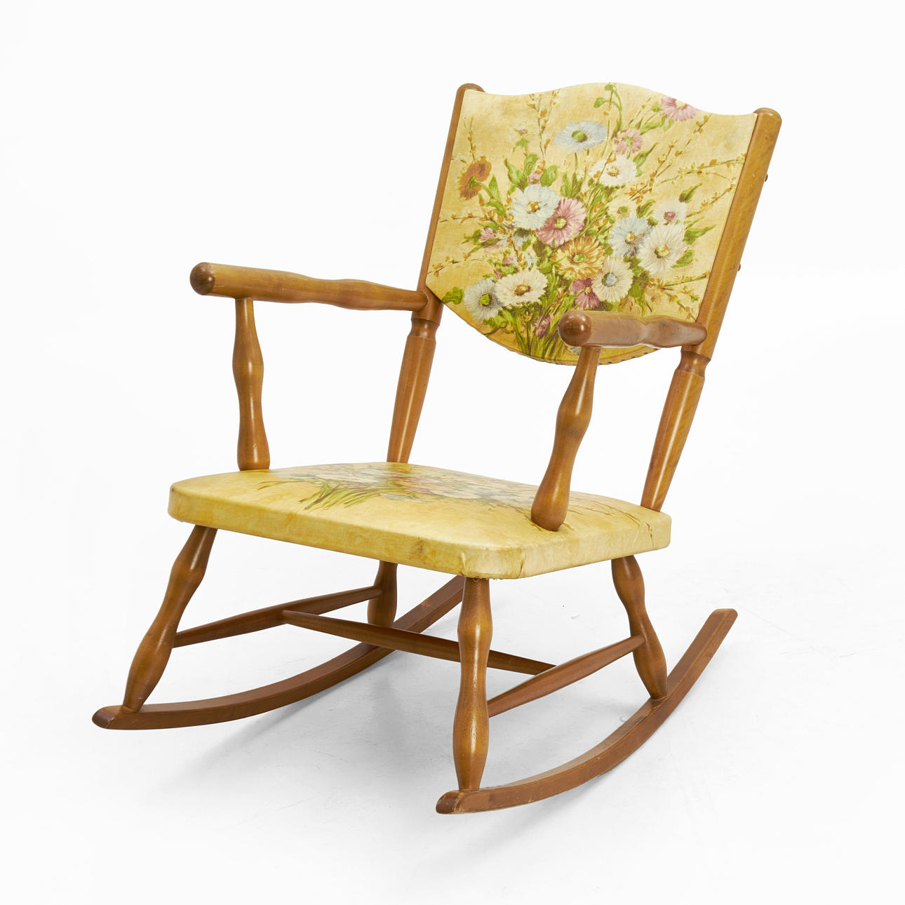 A Swedish Modern gunstool, birch.