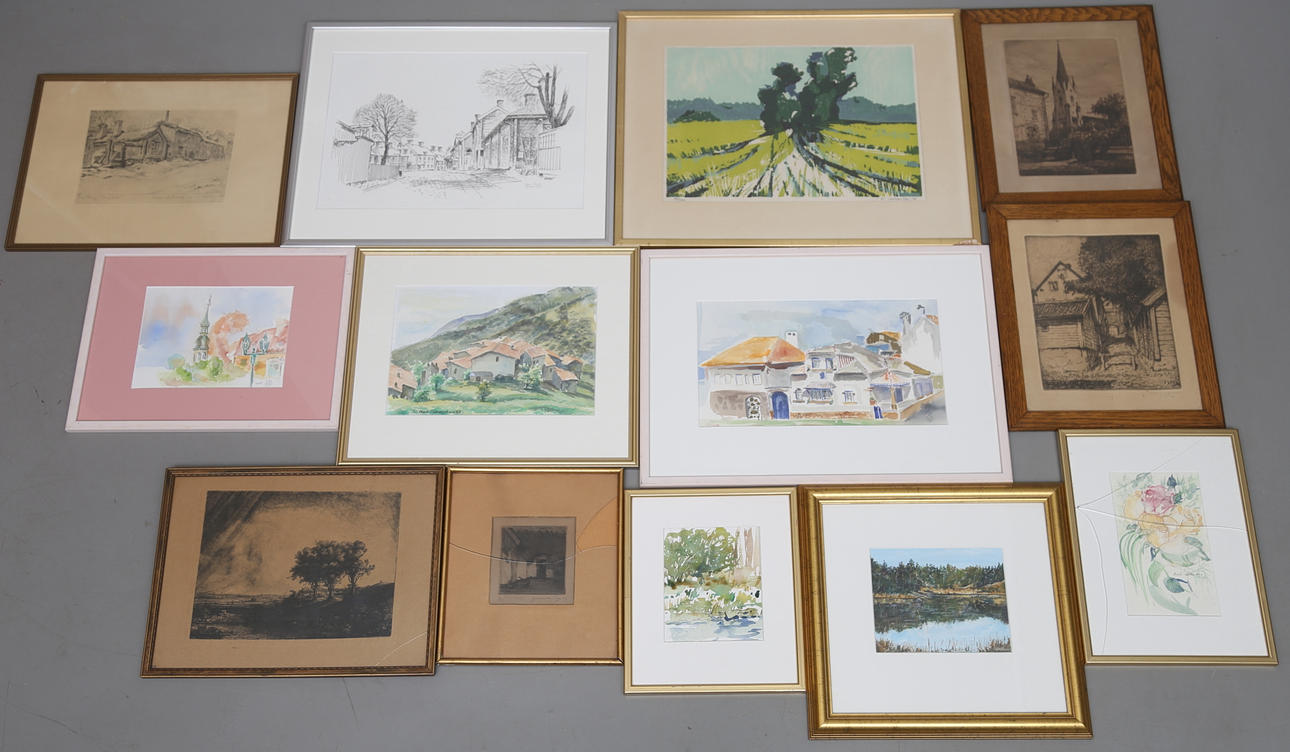 DIVERSE KONSTNÄRER. Olika tekniker.