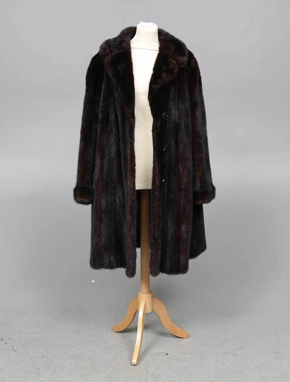 PÄLS, mink. Swaggermodell, ca stl 46-48, 1900-tal.