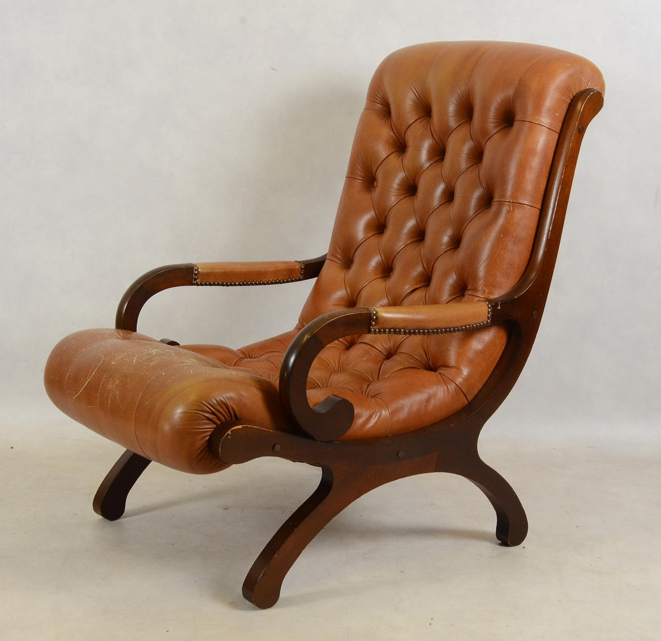 FÅTÖLJ, engelsk stil, 1970-tal.