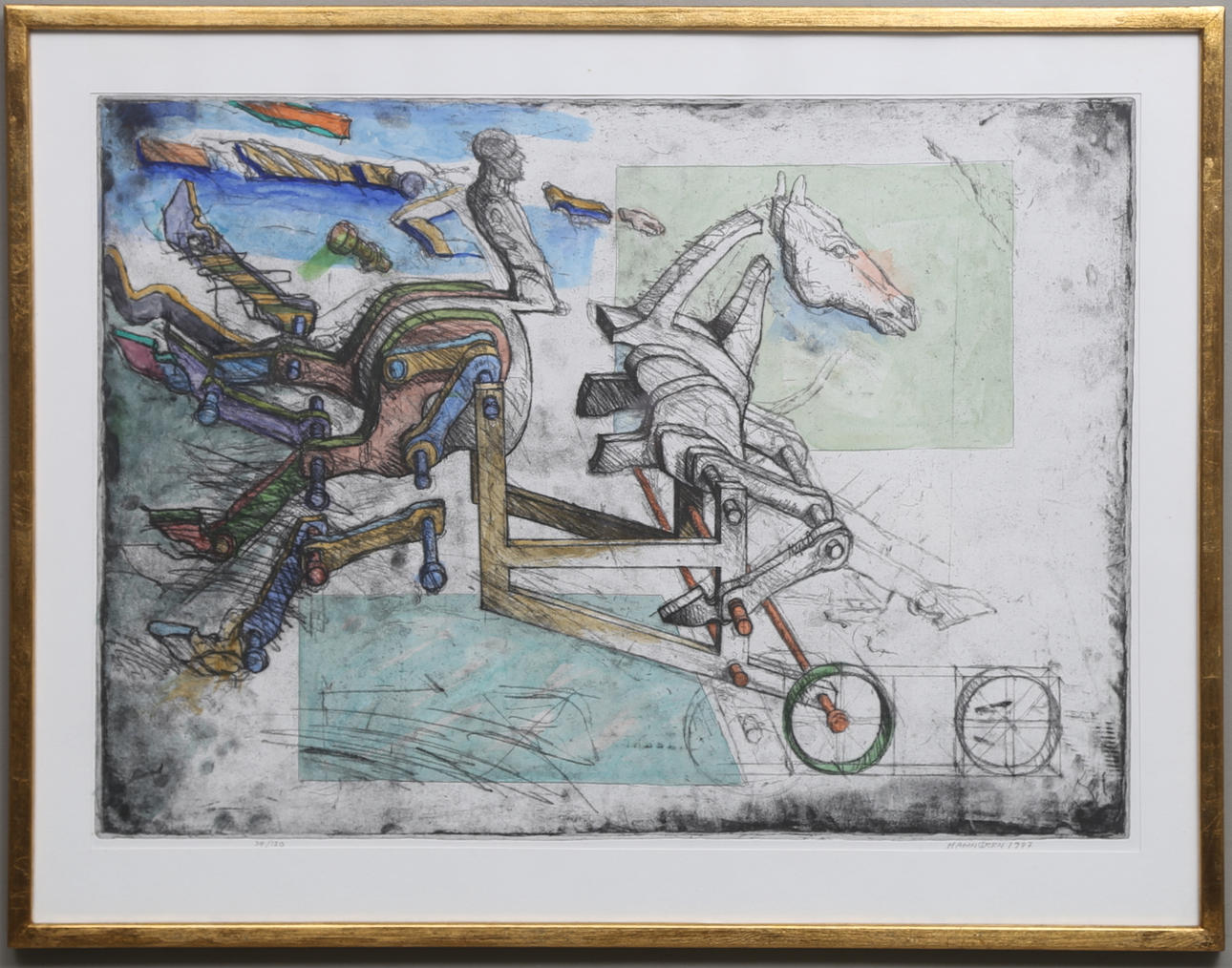 HANS HAMNGREN. Etsning, signerad, numrerad 34/120 och daterad 1987.