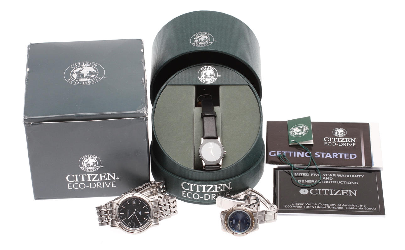 ARMBANDSUR, 3 st, Citizen och Seiko.