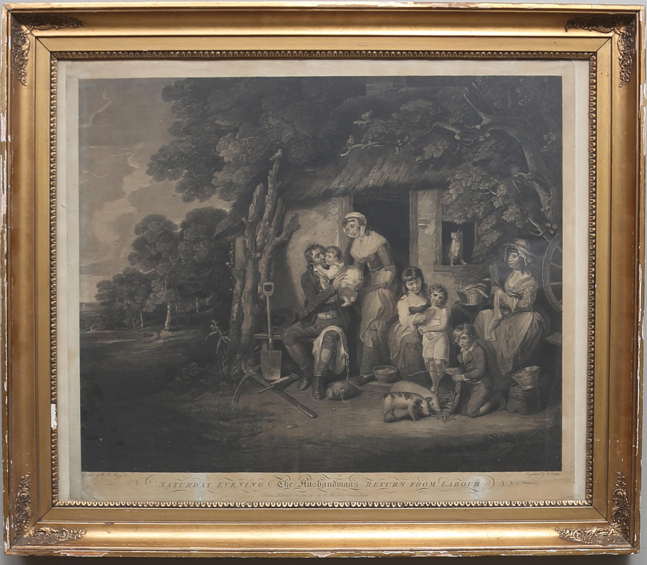 W.R. BIGG. EFTER. Gravyr, William Nutter, 1700/1800-tal.