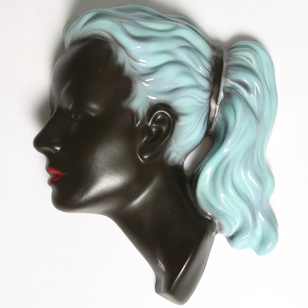 VÄGGMASK, keramik, modell 3408, Cortendorf, Tyskland, 1950-tal.