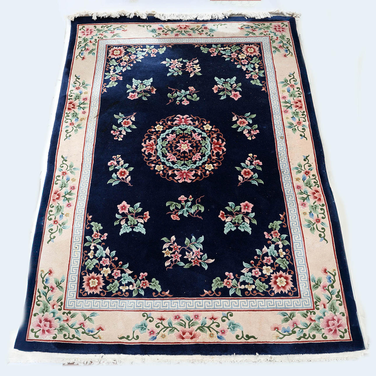 CHINAMATTA, blue bottom, 303x215 cm.