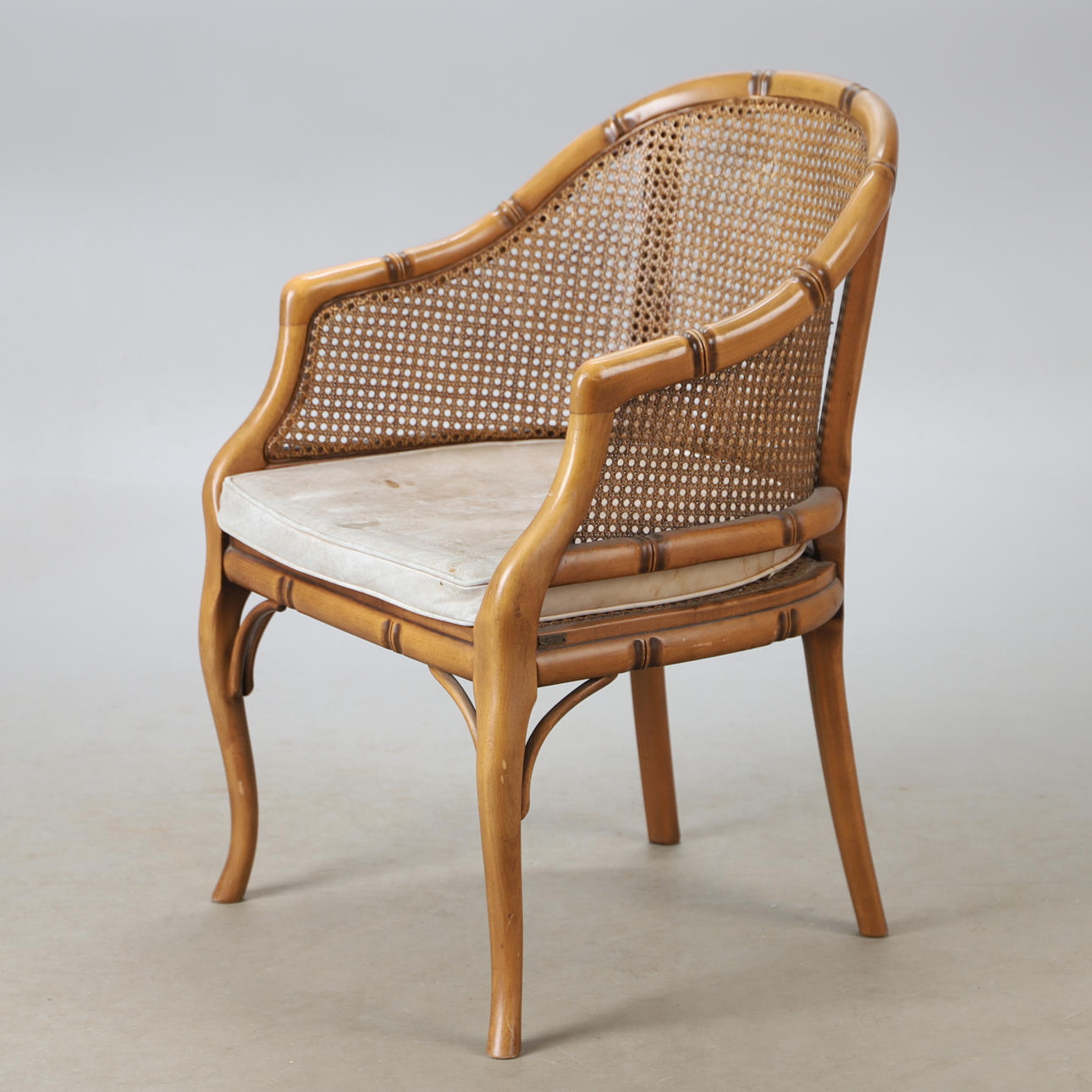 SILLÓN, bambú artificial con ratán, Grange.