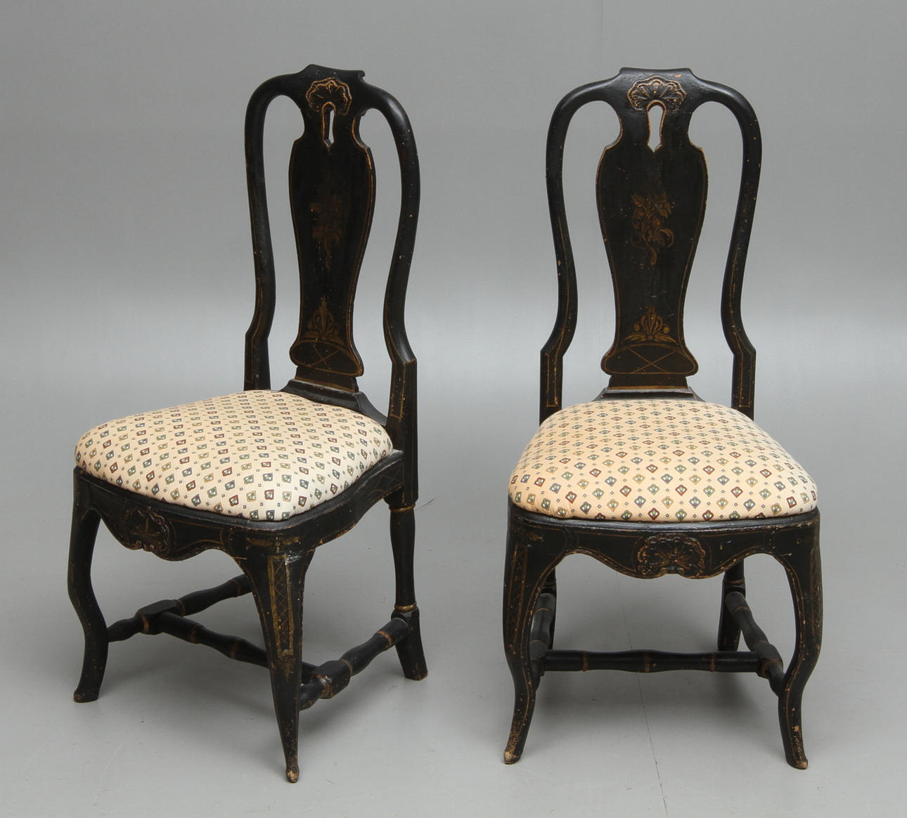 STOLAR, ett par, rokoko, 1700-tal.