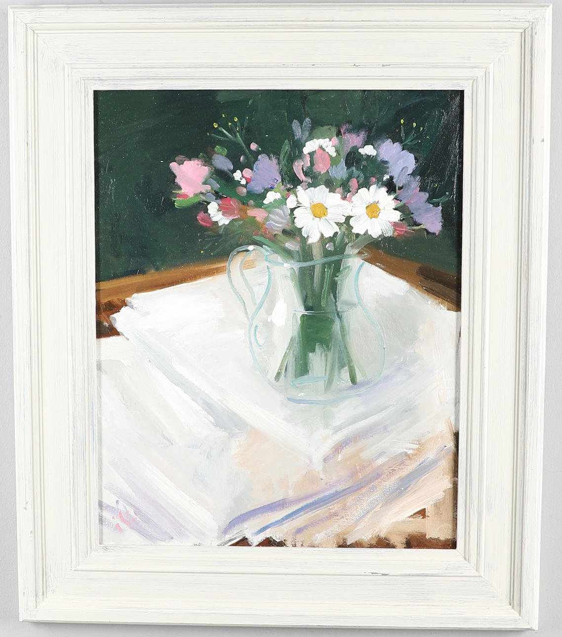SAM TRAVERS (B.1984). SUMMER BLOOMS IN A GLASS JUG. Art - Paintings ...