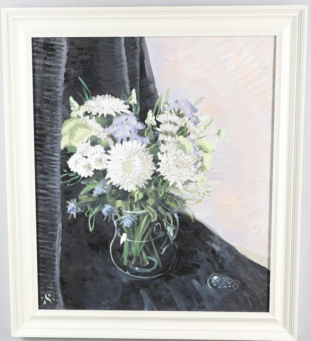 SAM TRAVERS (B.1984). DAHLIAS. Art - Paintings - Auctionet