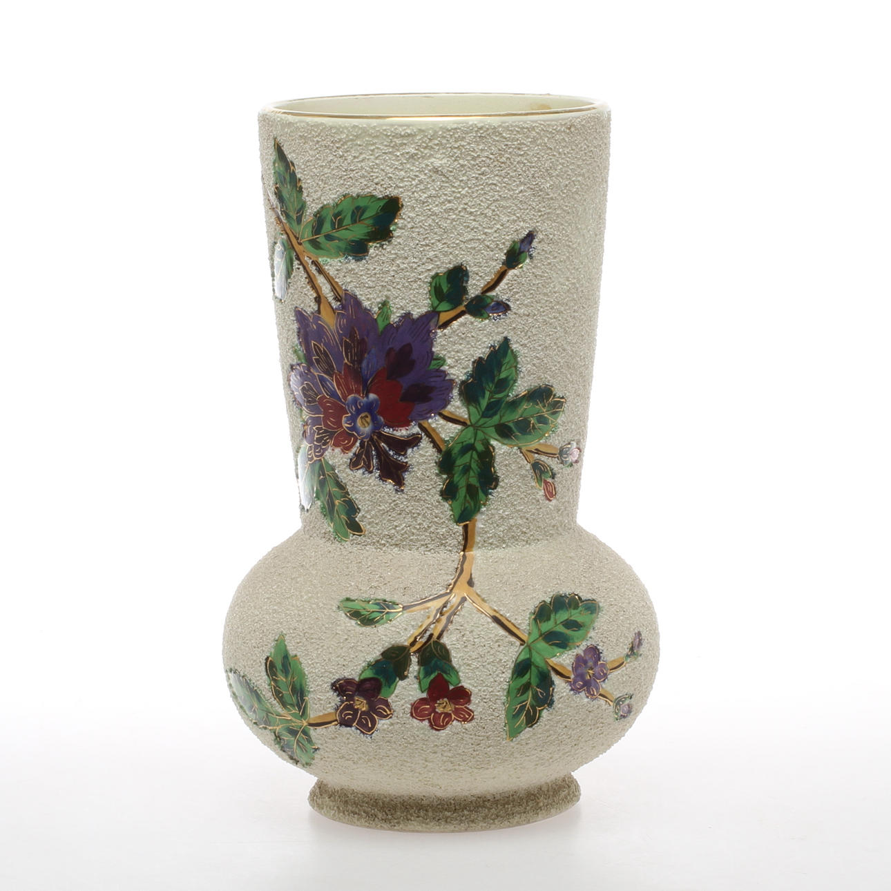 VAS, sk mossmajolika, Gustavsberg, tidigt 1900-tal.