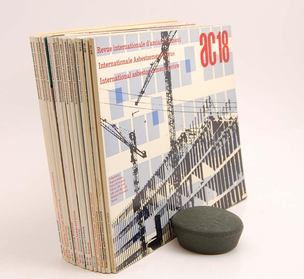 ARKITEKTUR. 15 vol. International asbestos-cement review.