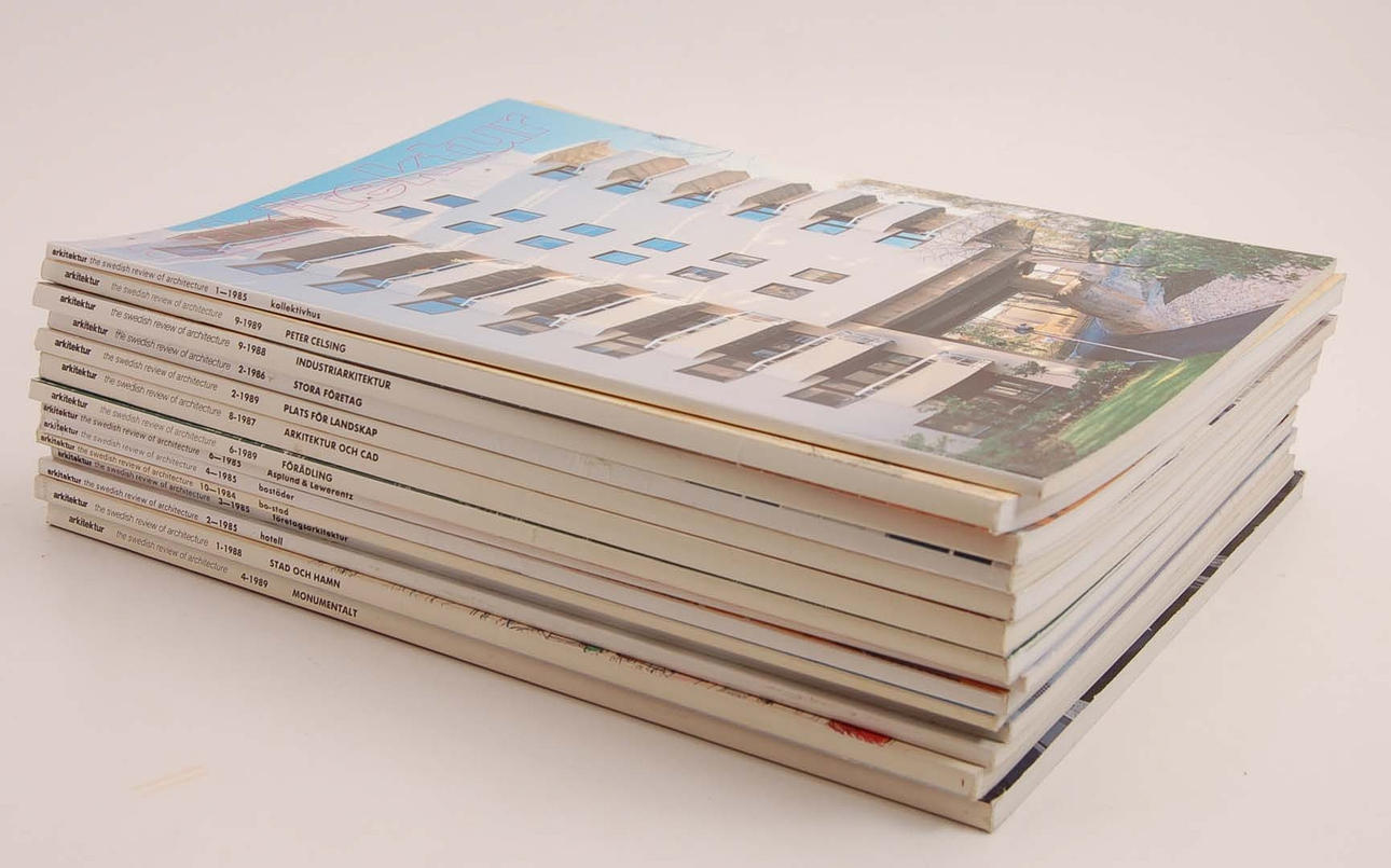 ARKITEKTUR. the swedish review of architechture. 14 volymer.