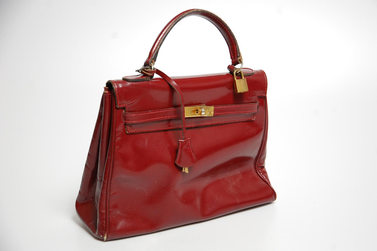 VÄSKA, skinn, Kelly typ.