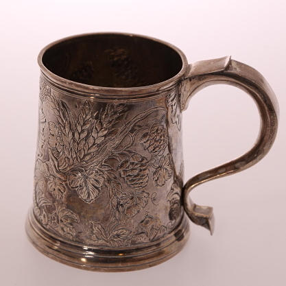 SEJDEL, silver, vikt= 333 gram, 1900-tal, England.