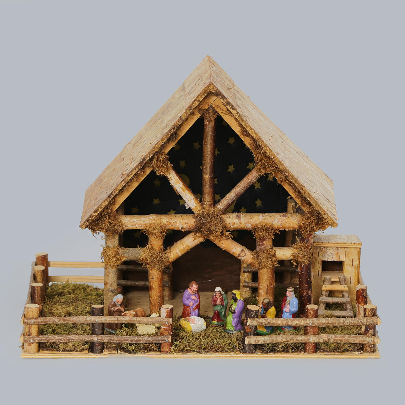 STOR JULKRUBBA MED BELYSNING, 1900-TAL.