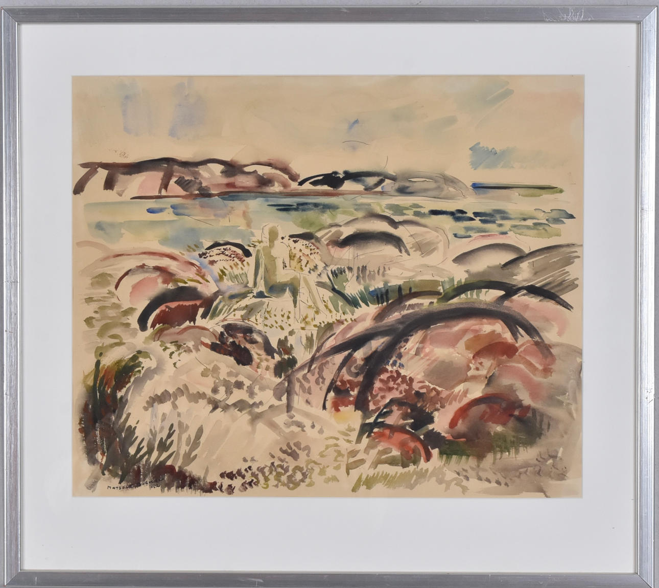 MATS OLA BURMAN. Akvarell.