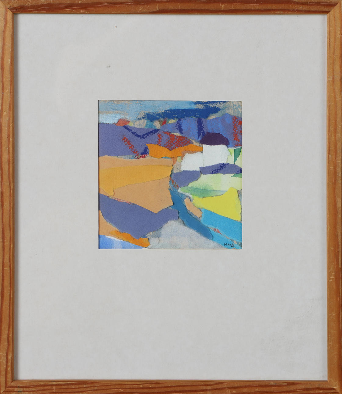 METTE MØLLER BOVIN. “Vintermark ved Dragsholm castle”, mixed media, signed MMB.
