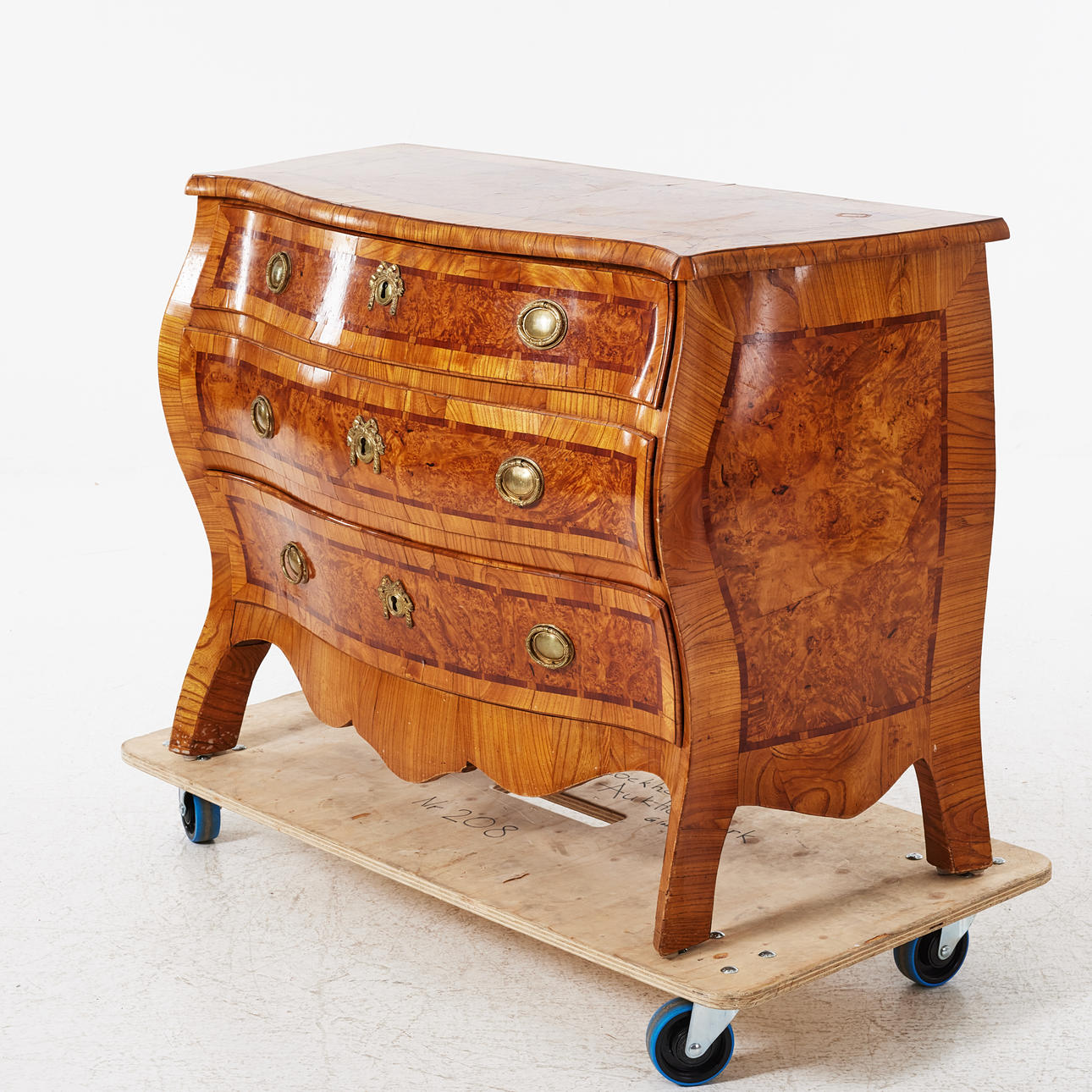 Chest of drawers, Rococo, 18th century, Mälardalen, with Gustavian ...