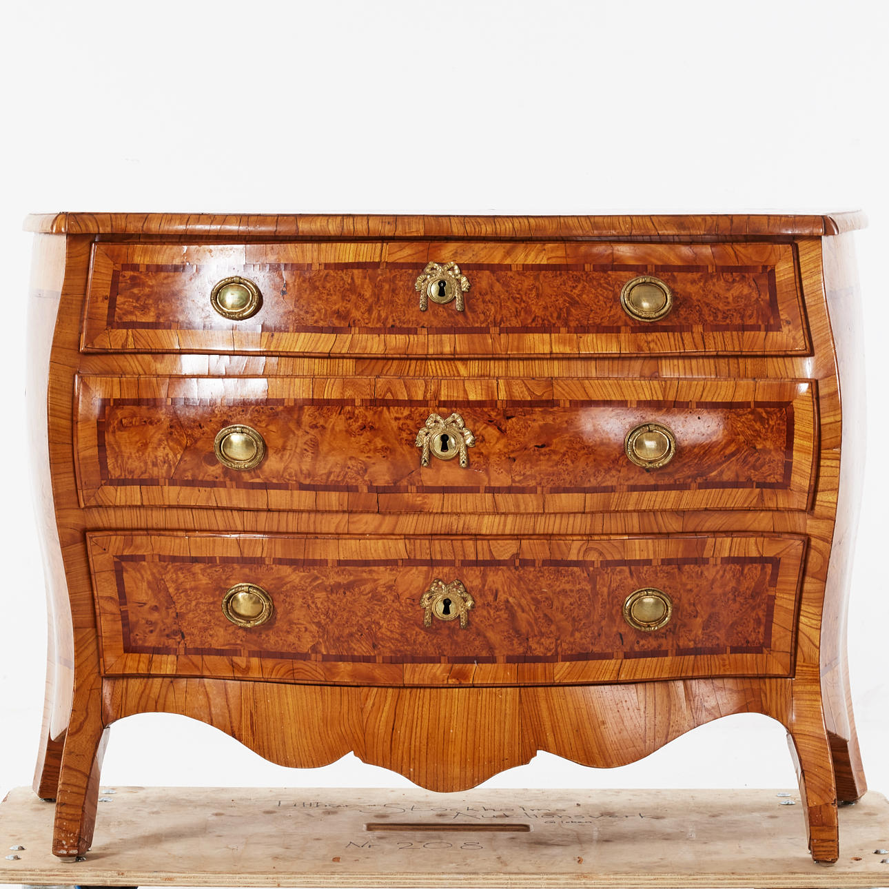 Chest of drawers, Rococo, 18th century, Mälardalen, with Gustavian ...