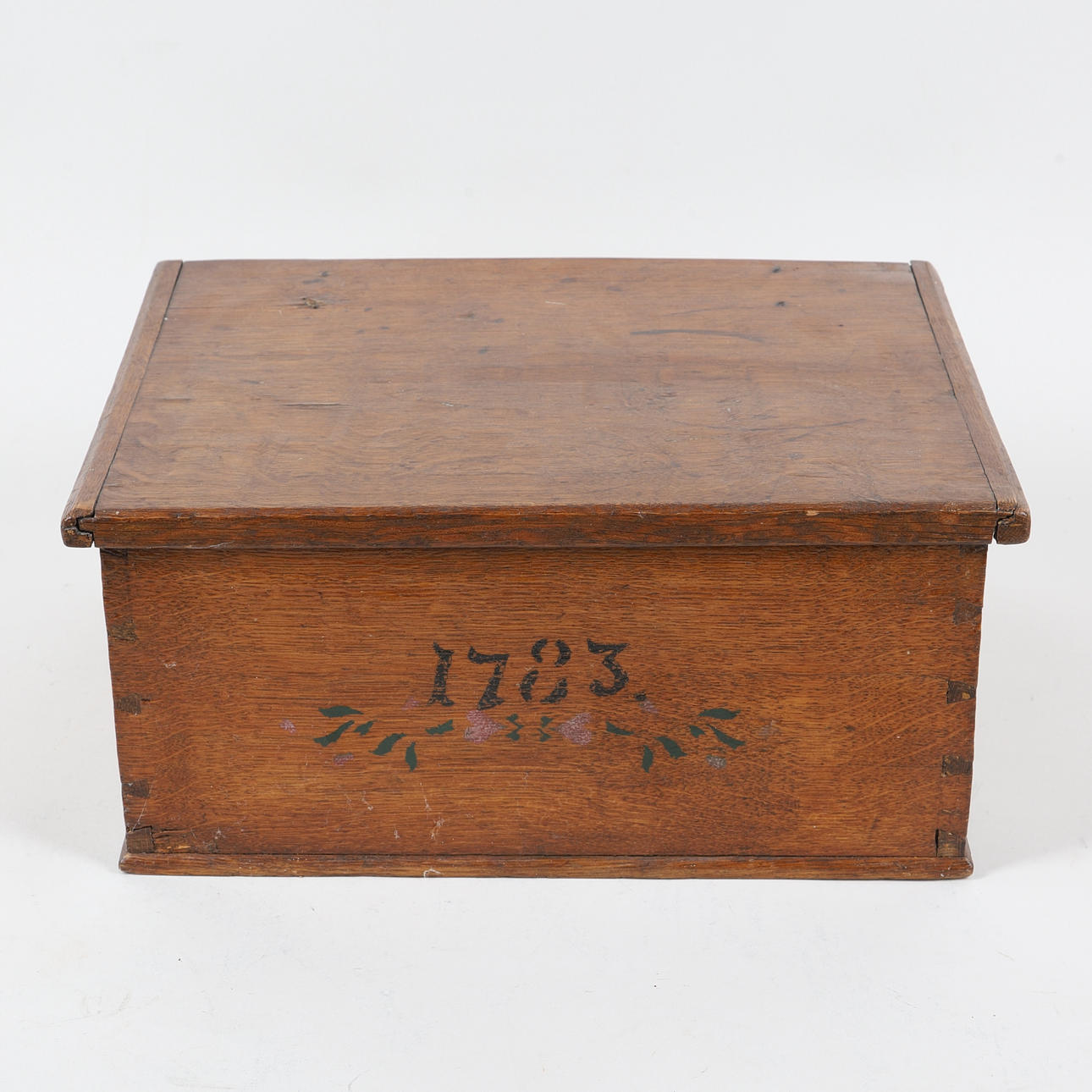 A box, wood, Anno 1783.