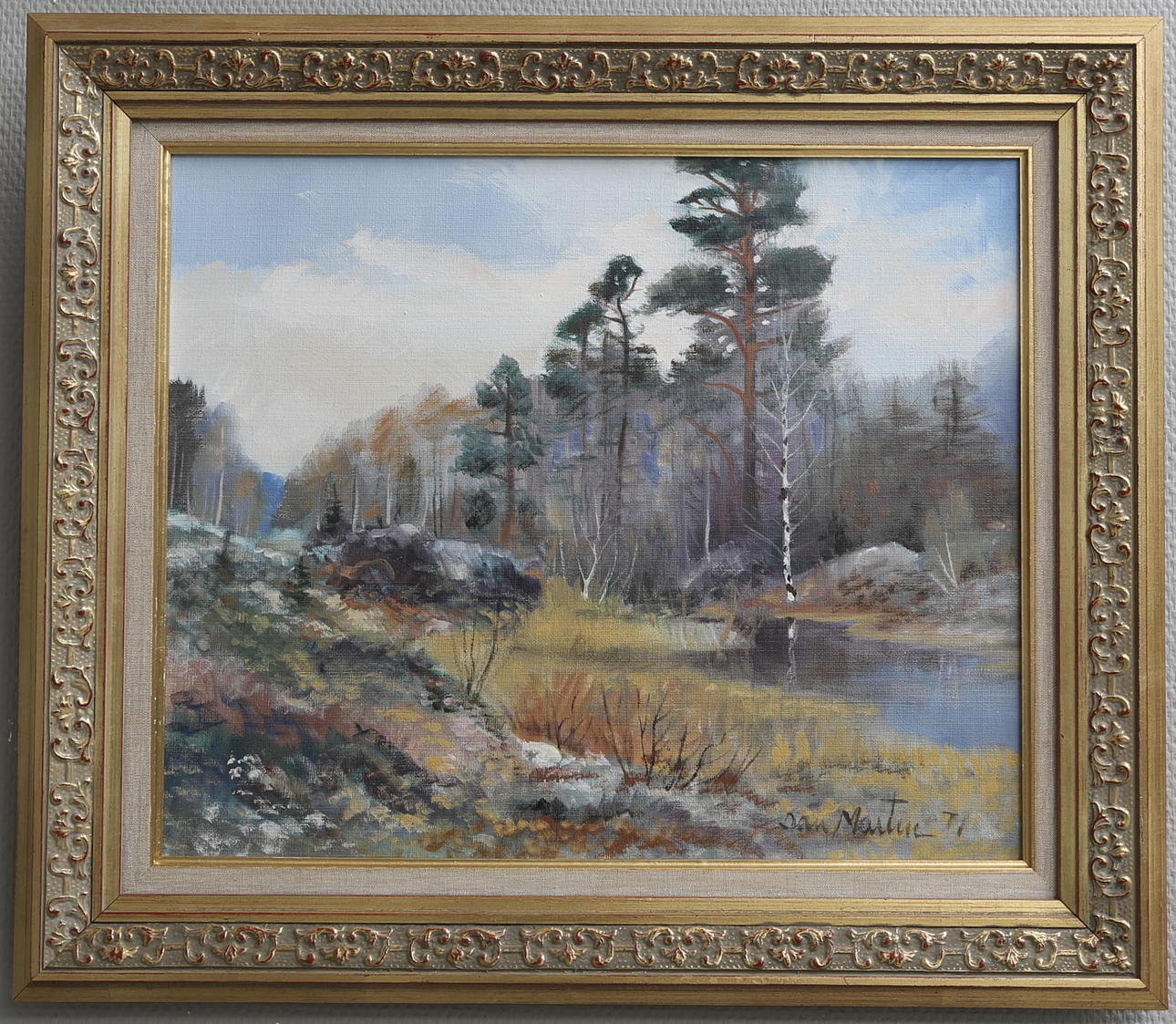 DAN MARTIN. Olja på duk, signerad och daterad 71.