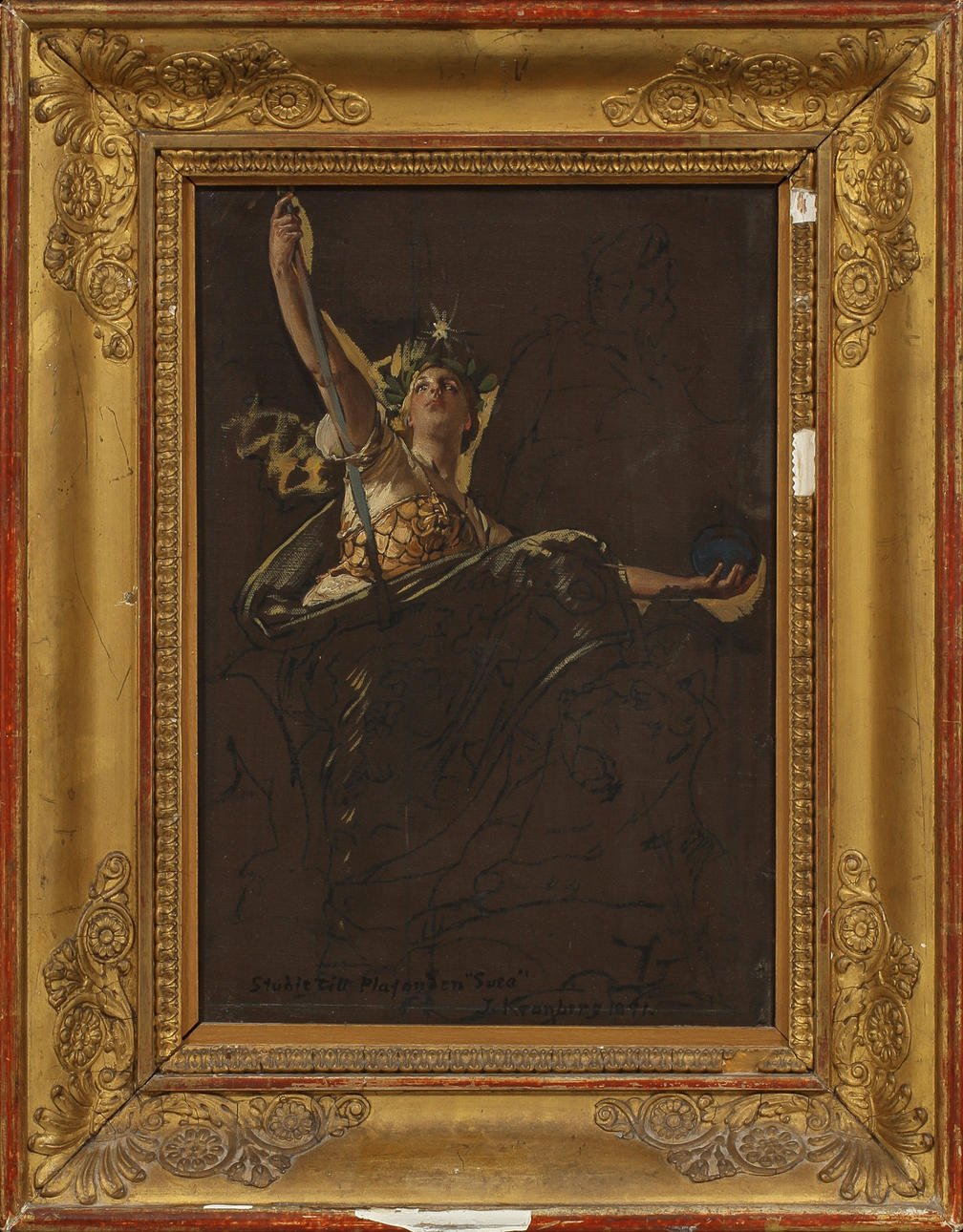 JULIUS KRONBERG. olja på duk, sign J. Kronberg 1891.