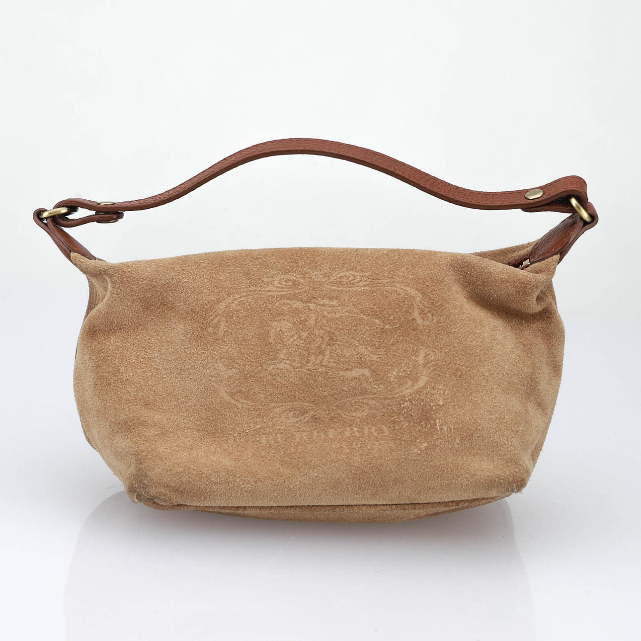 BURBERRY taske/toilettaske, ruskind.