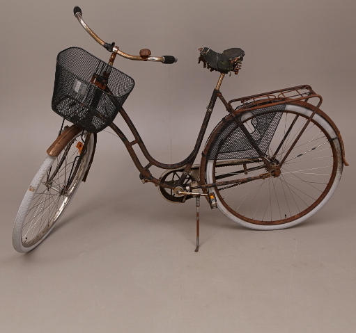 DAMCYKEL, Tärnan, 28 tums däck, cykelkorg, tidigt 1900-tal.